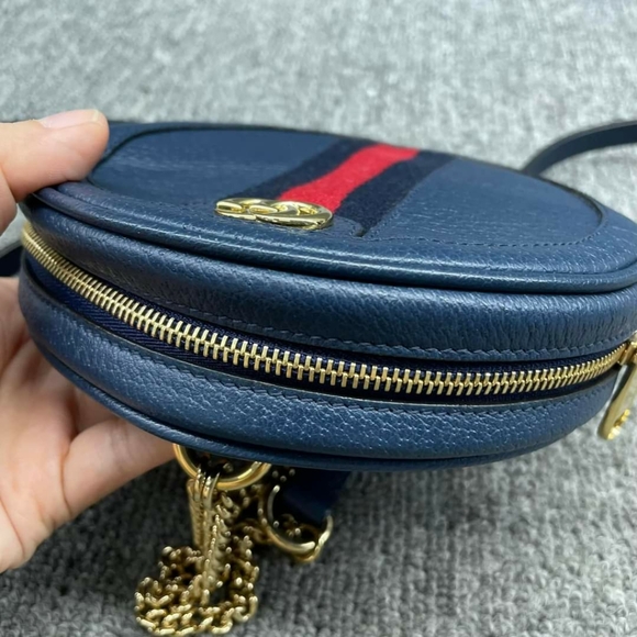 100% Authentic Gucci Leather Round Backpack 499-110324 - Picture 10 of 13